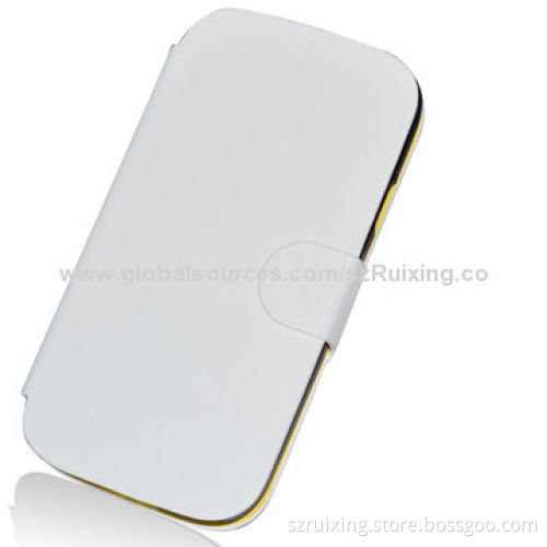Stock Item Twill Veins Leather Case for Samsung Galaxy S3/I9300, with Stand Function